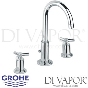 Grohe Atrio Classic Three Hole Basin Mixer Crosshead M-Size - 2001 to 2016 - Spare Parts 20008000 GEN1